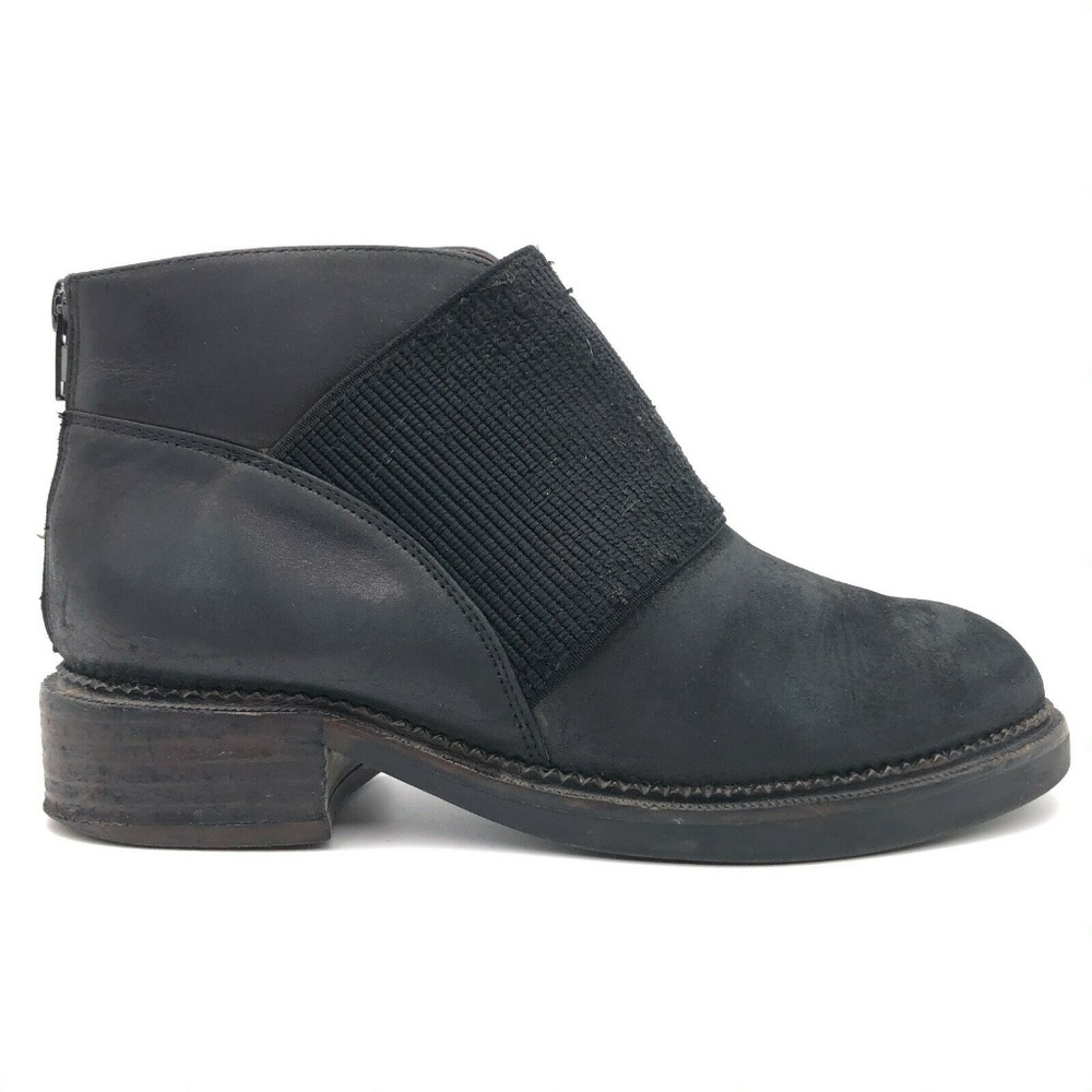 Jeffrey Campbell Alfie Leather Back Zip Bootie